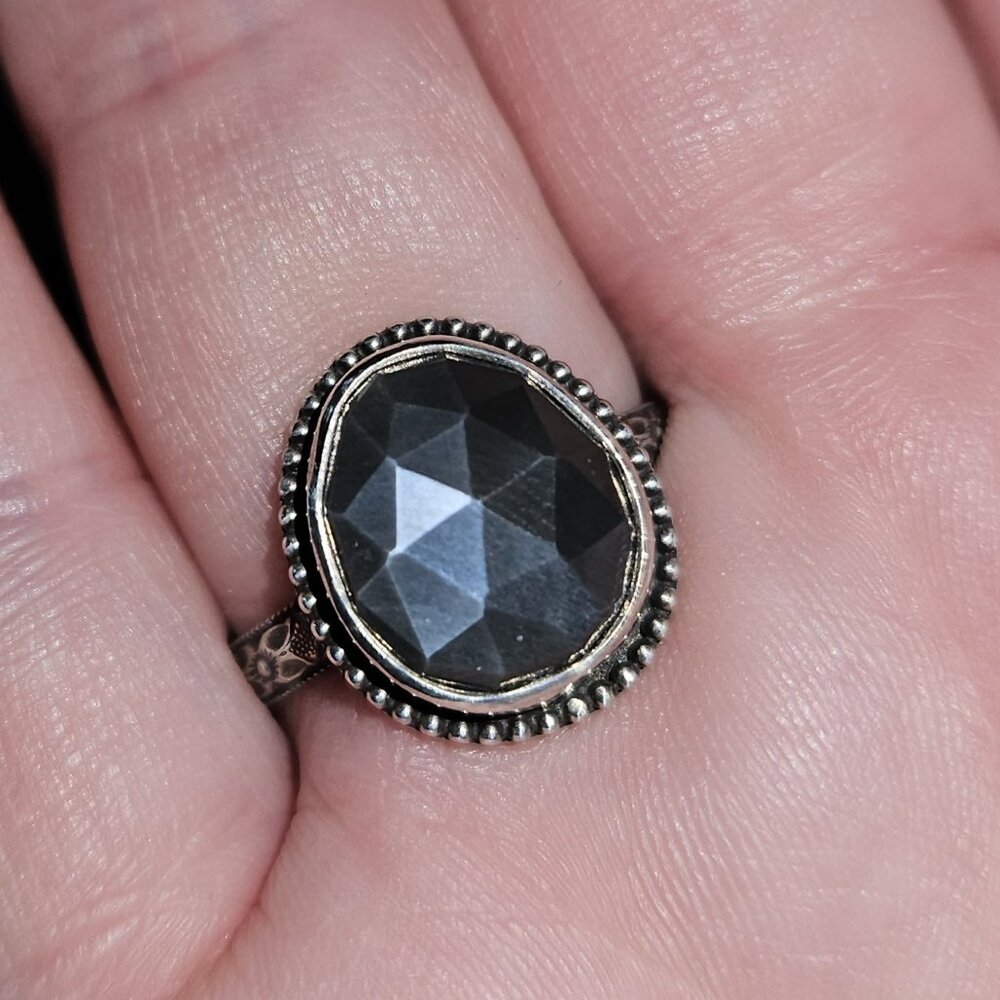 Gray Moonstone Ring